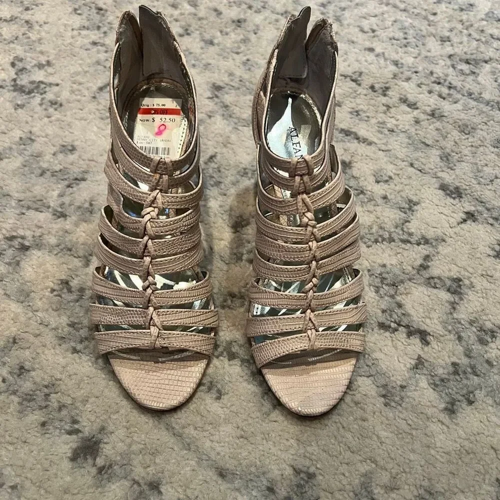 Alfani Nude Strappy Sandal Heels